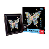 “Timeless Butterfly” Deluxe Wooden Puzzle — TOI 100-Pc Intricate Adult DIY with Hidden Surprises & Frame