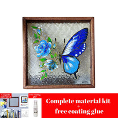 Chinese Cloisonné DIY Craft Kit – Copper Wire & Enamel Sand Painting, Traditional Tea Tray or Wall Art, All Tools Included