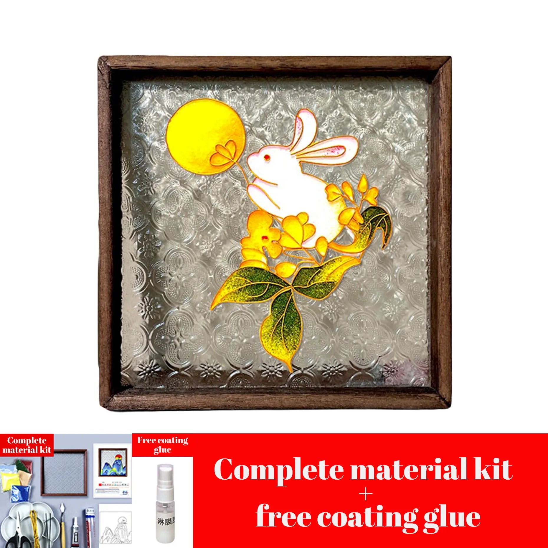 Chinese Cloisonné DIY Craft Kit – Copper Wire & Enamel Sand Painting, Traditional Tea Tray or Wall Art, All Tools Included