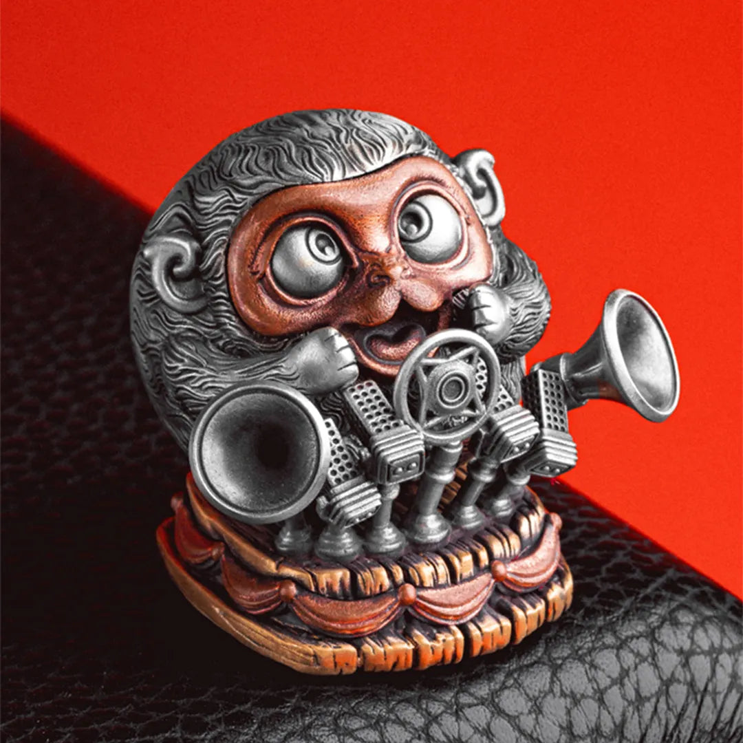 Uninhibited Monkey Figurine