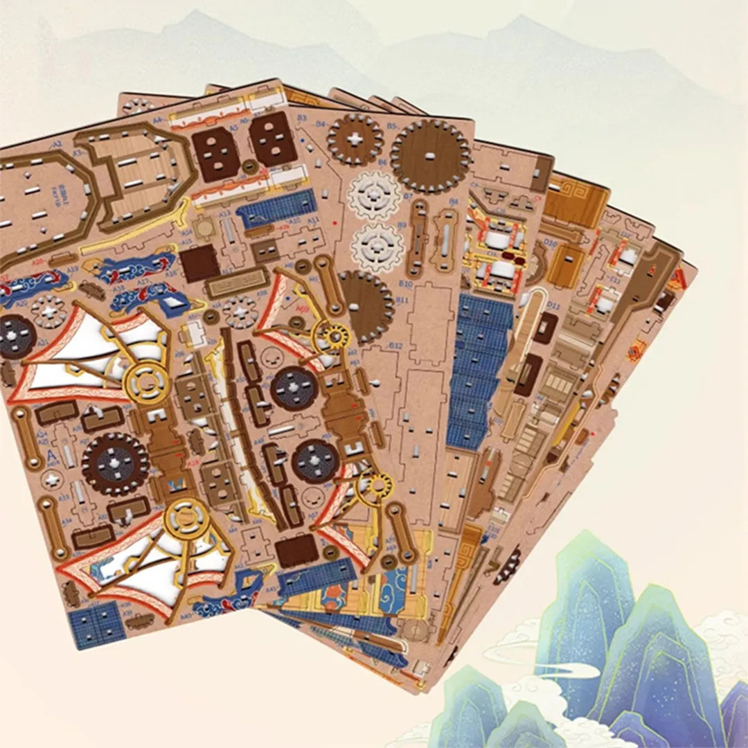 Wind Voyager Hands-on Creative Kit: The Art of Traditional Joinery 396Pcs