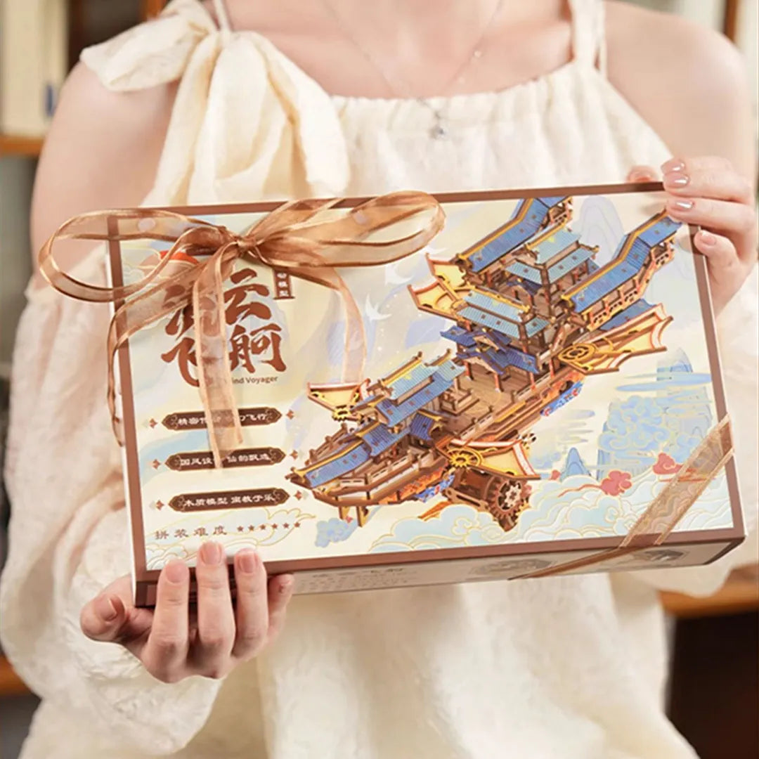 Wind Voyager Hands-on Creative Kit: The Art of Traditional Joinery 396Pcs