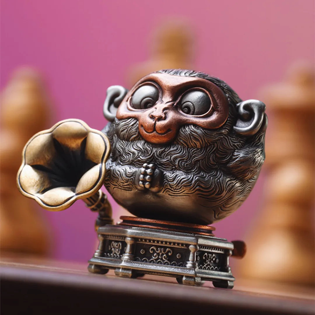 Uninhibited Monkey Figurine