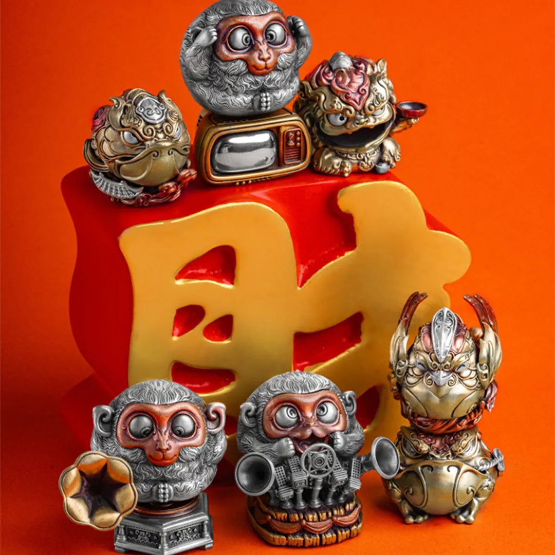 Uninhibited Monkey Figurine
